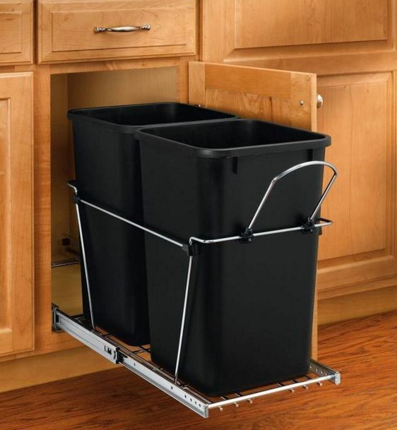 Best ideas about Under Cabinet Trash Can
. Save or Pin NEW 27 qt Under Cabinet Pull Out Trash Can 2 Bin Waste Now.