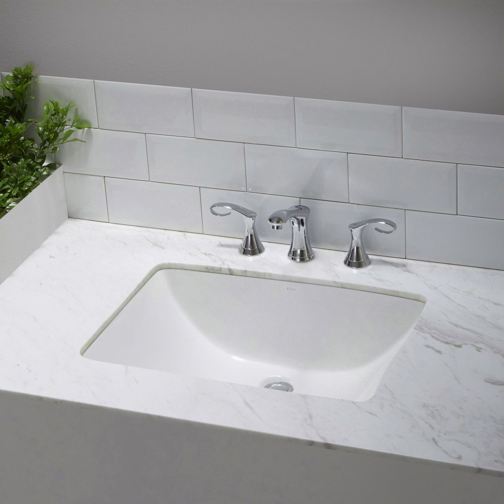 Best ideas about Undermount Bathroom Sinks
. Save or Pin Kraus KCU 251 Elavo White Undermount Single Bowl Bathroom Now.