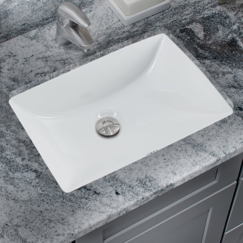 Best ideas about Undermount Bathroom Sinks
. Save or Pin Soleil Glazed Vitreous China Rectangular Undermount Now.