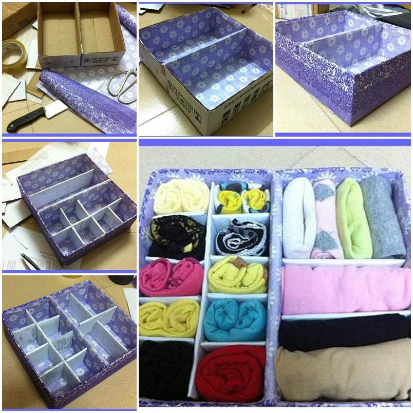 Best ideas about Underwear Organizer DIY
. Save or Pin DIY Cardboard Underwear Storage Box Now.