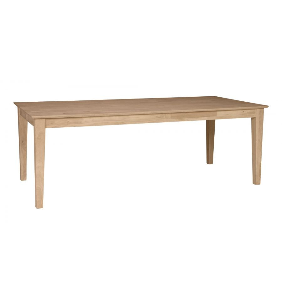 Best ideas about Unfinished Dining Table
. Save or Pin [84 Inch] Shaker Solid Dining Table Burr s Unfinished Now.