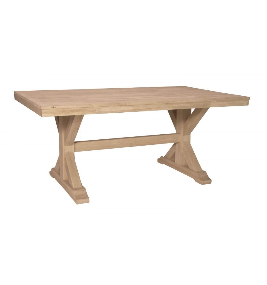 Best ideas about Unfinished Dining Table
. Save or Pin [68 Inch] Canyon X Dining Table Burr s Unfinished Now.