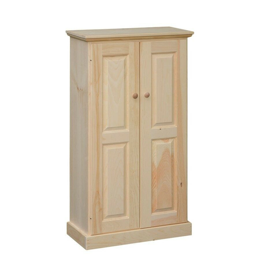 Best ideas about Unfinished Pantry Cabinet
. Save or Pin AMISH Unfinished Pine 48" Rustic 2 Door Pantry Cabinet Now.