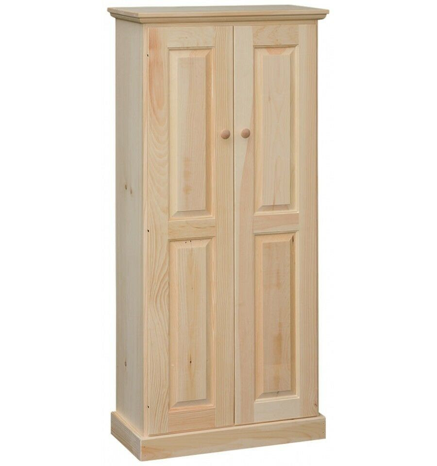 Best ideas about Unfinished Pantry Cabinet
. Save or Pin AMISH Unfinished Pine 58" Rustic 2 Door Pantry Cabinet Now.