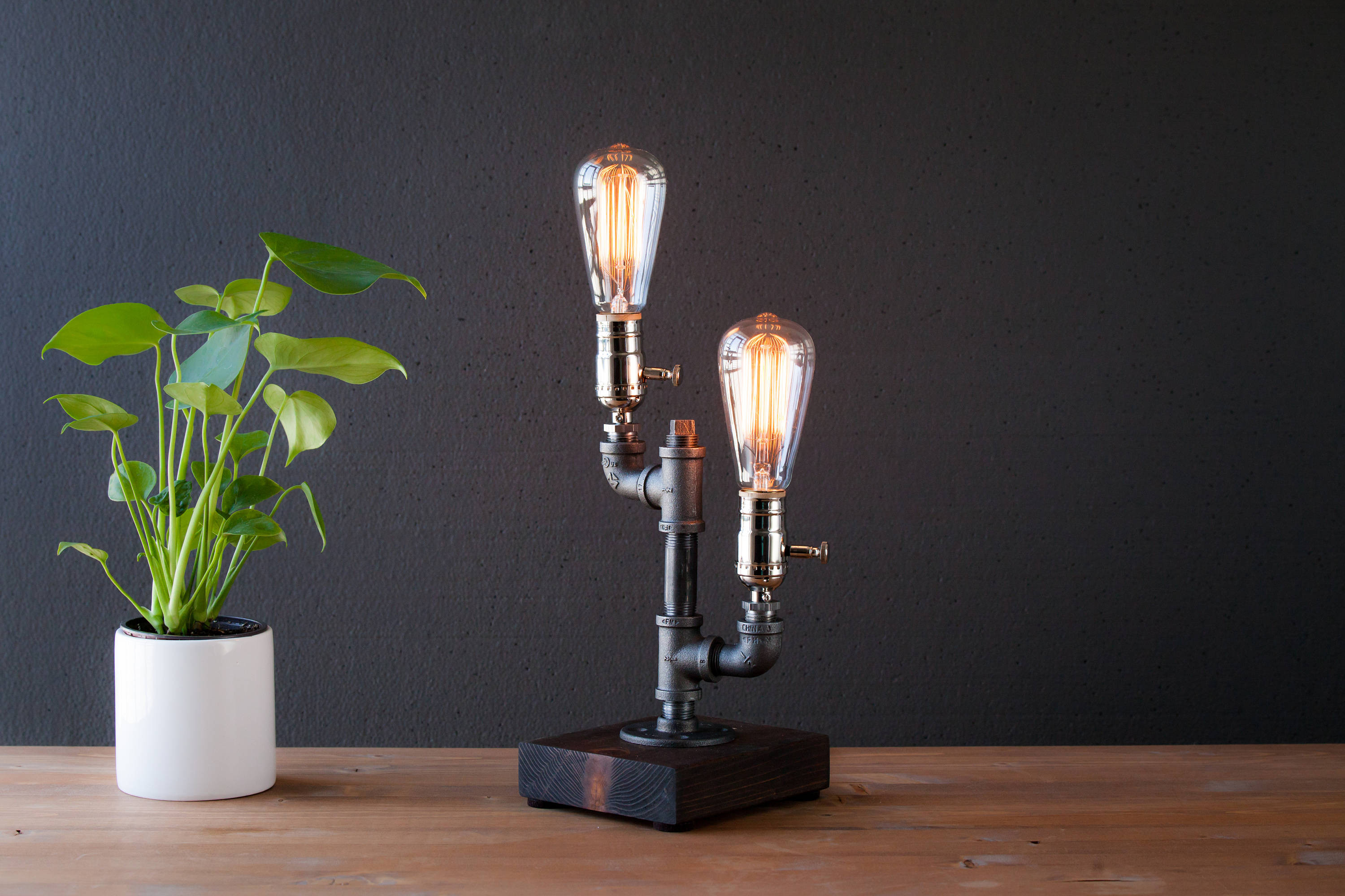 Best ideas about Unique Desk Lamp
. Save or Pin Edison lamp Rustic decor Unique Table lamp Industrial Now.