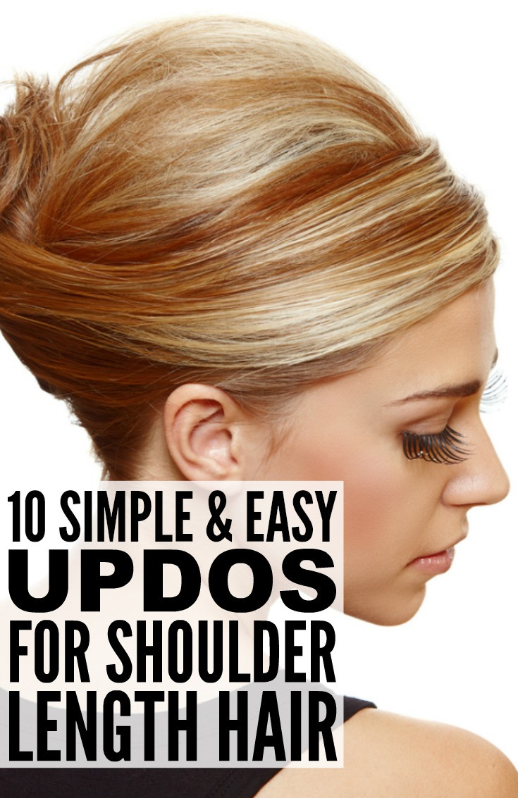 Best ideas about Updo DIY For Medium Length Hair
. Save or Pin 10 simple updos for shoulder length hair Now.