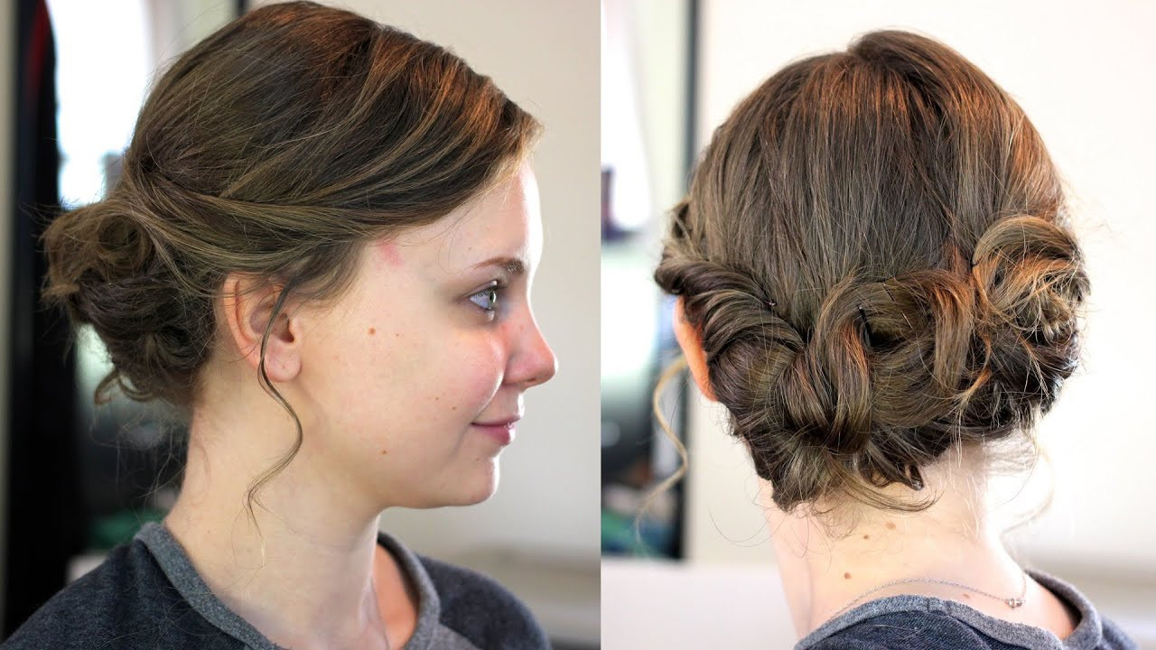 Best ideas about Updo DIY For Medium Length Hair
. Save or Pin Easy Updo for Medium Shoulder Length Hair Now.