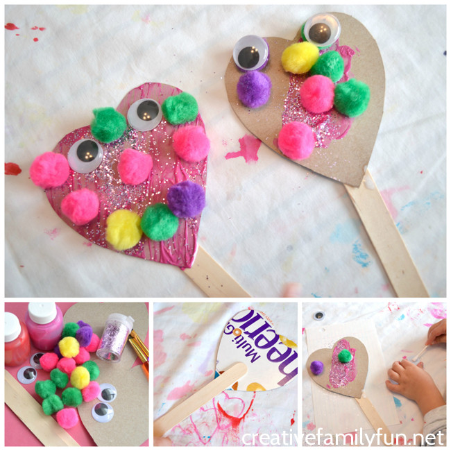 Best ideas about Valentine Craft Ideas Toddler
. Save or Pin Silly Heart Puppet Valentine Craft Creative Family Fun Now.