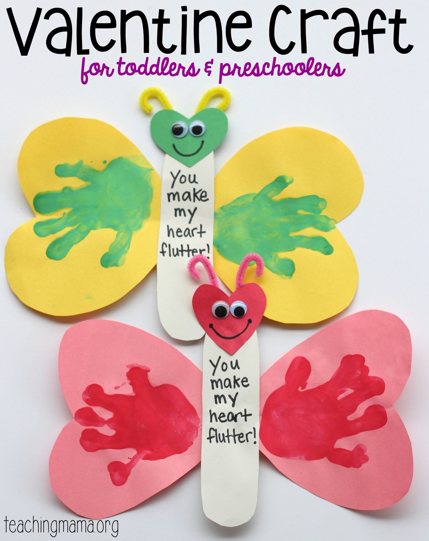 Best ideas about Valentine Craft Ideas Toddler
. Save or Pin You Make My Heart Flutter Valentine Craft Now.