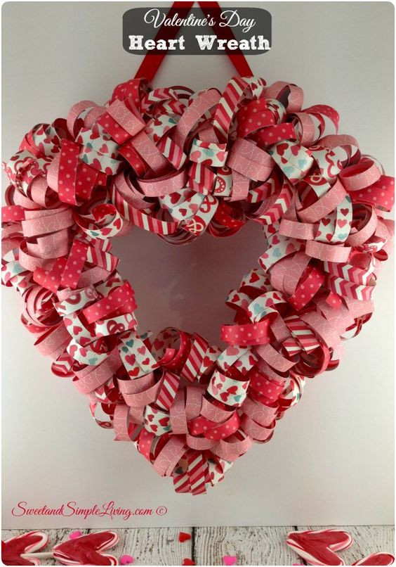Best ideas about Valentine'S Day Arts And Crafts For Adults
. Save or Pin Valentine s Day Heart Wreath with FREE Tutorial Now.
