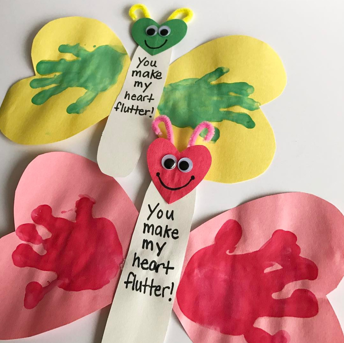 Best ideas about Valentine'S Day Craft Ideas For Preschoolers
. Save or Pin You Make My Heart Flutter Valentine Craft Now.