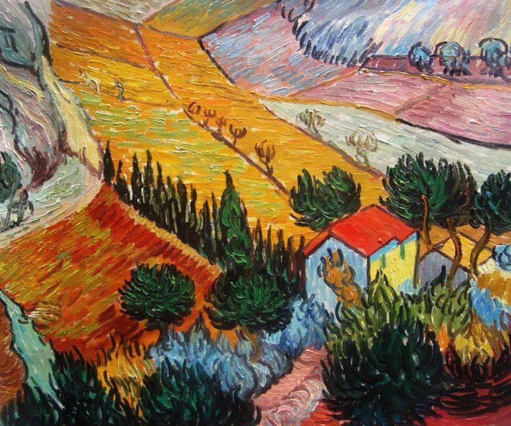 Best ideas about Van Gogh Landscape
. Save or Pin Vincent Van Gogh Landscape with House and Ploughman 1889 Now.