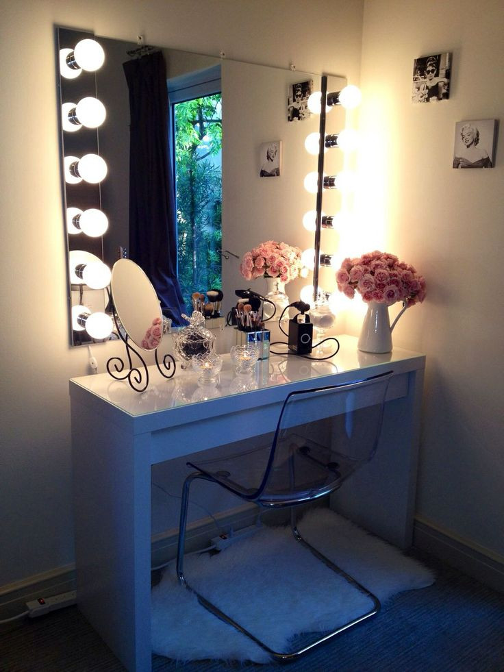 Best ideas about Vanity Table With Lights
. Save or Pin Bohemian Makeup Vanity Designs With Accent Lights Now.