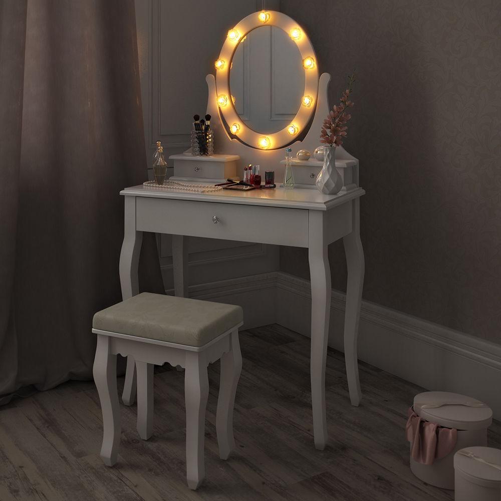 Best ideas about Vanity Table With Lights
. Save or Pin Furniture Add Elegance White Vanity Table That Suits Your Now.