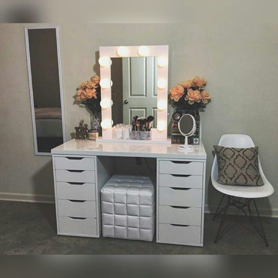 Best ideas about Vanity Table With Lights
. Save or Pin DIY Vanity Mirror With Lights for Bathroom and Makeup Now.