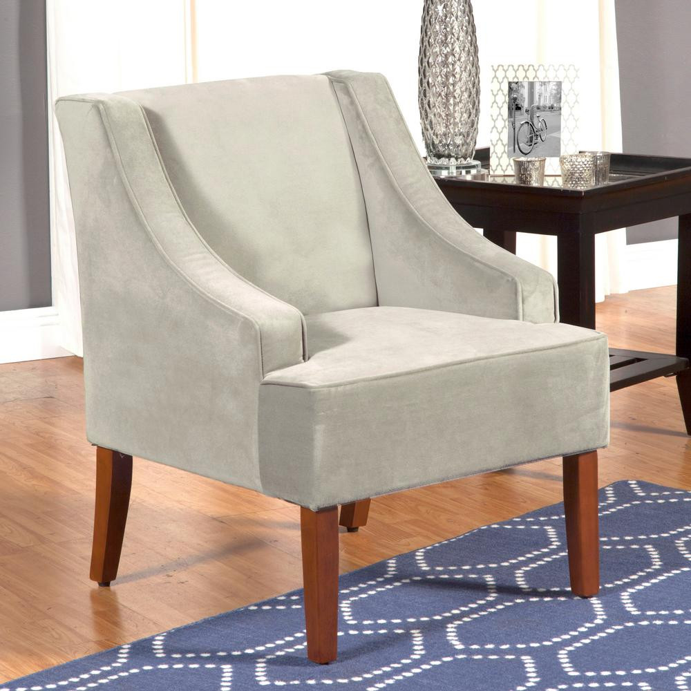 Best ideas about Velvet Accent Chair
. Save or Pin Homepop Light Grey Swoop Arm Velvet Accent Chair K6499 Now.