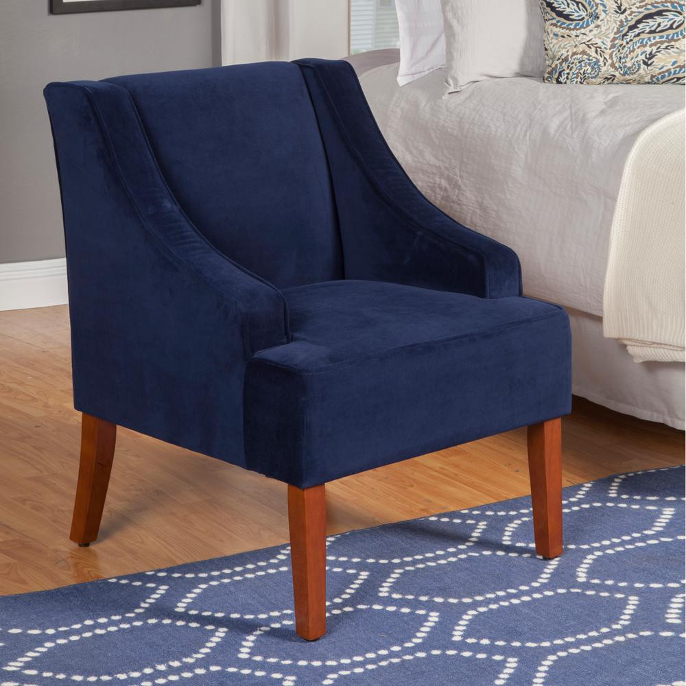 Best ideas about Velvet Accent Chair
. Save or Pin Homepop Swoop Arm Velvet Accent Chair Navy K6499 B215 Now.