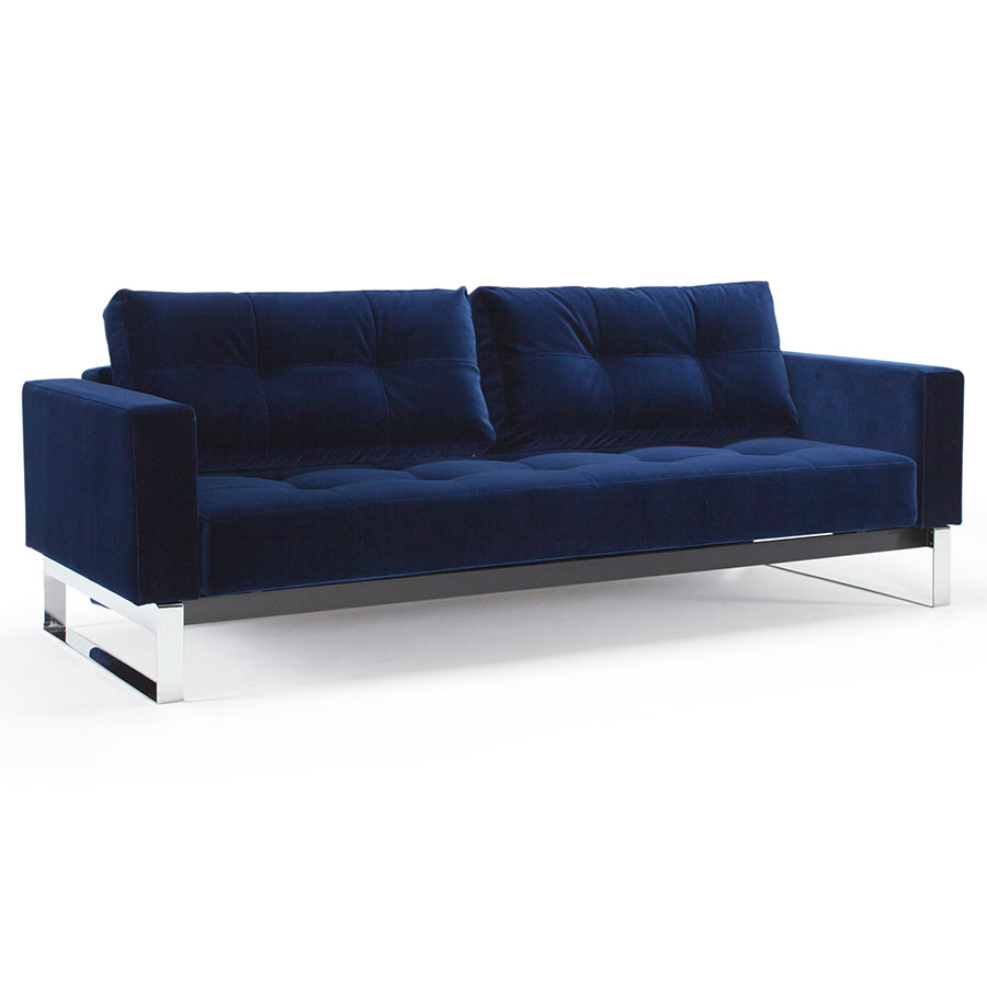Best ideas about Velvet Sleeper Sofa
. Save or Pin Cassius Blue Velvet Chrome Sleeper Now.