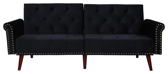 Best ideas about Velvet Sleeper Sofa
. Save or Pin Modern Tufted Velvet Splitback Sleeper Futon Sofa Now.
