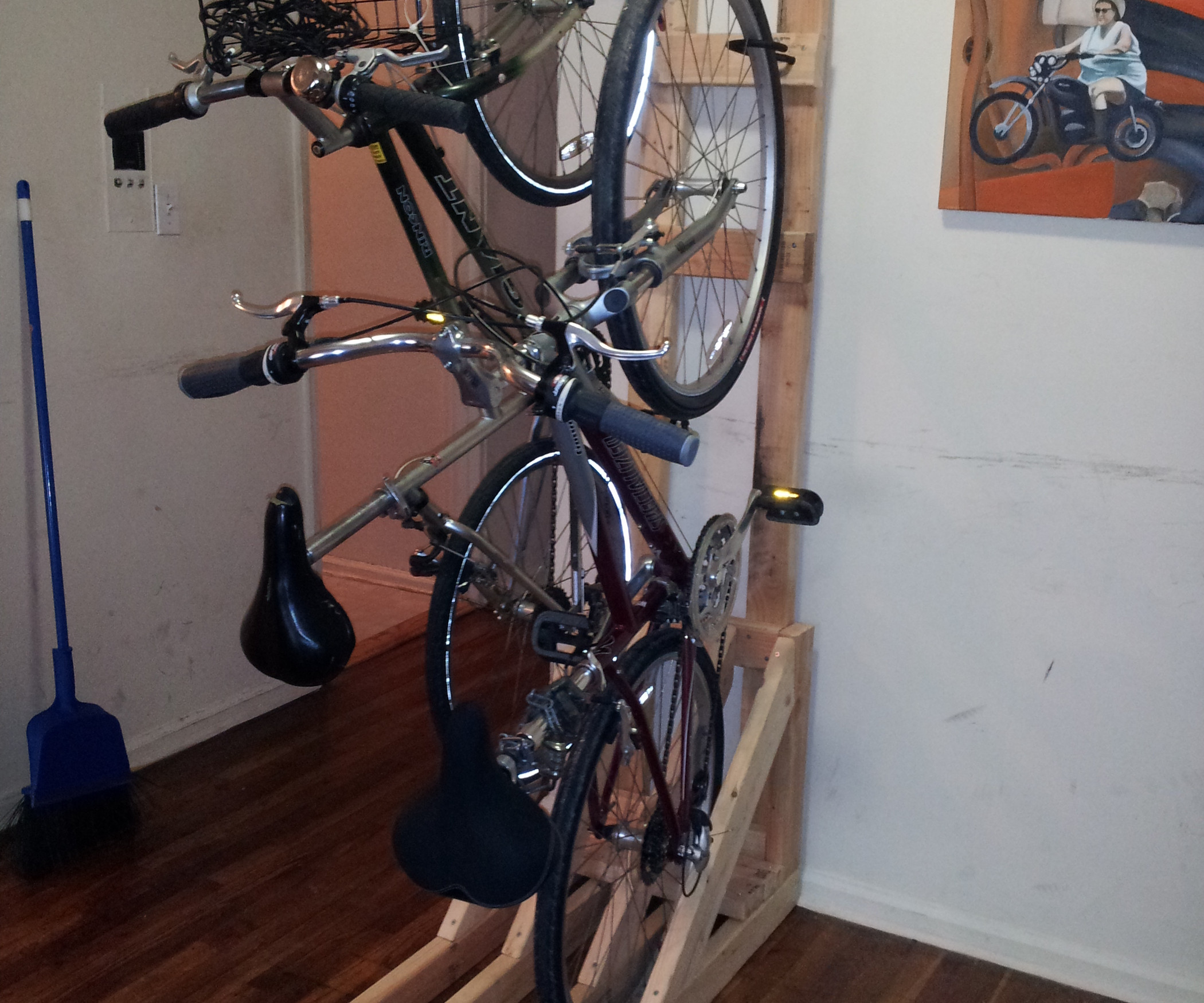 Best ideas about Vertical Bike Storage Rack
. Save or Pin Vertical Bike Rack from 2x4s Now.