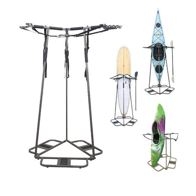 Best ideas about Vertical Kayak Storage
. Save or Pin Triple Freestanding SUP & Kayak Rack Now.