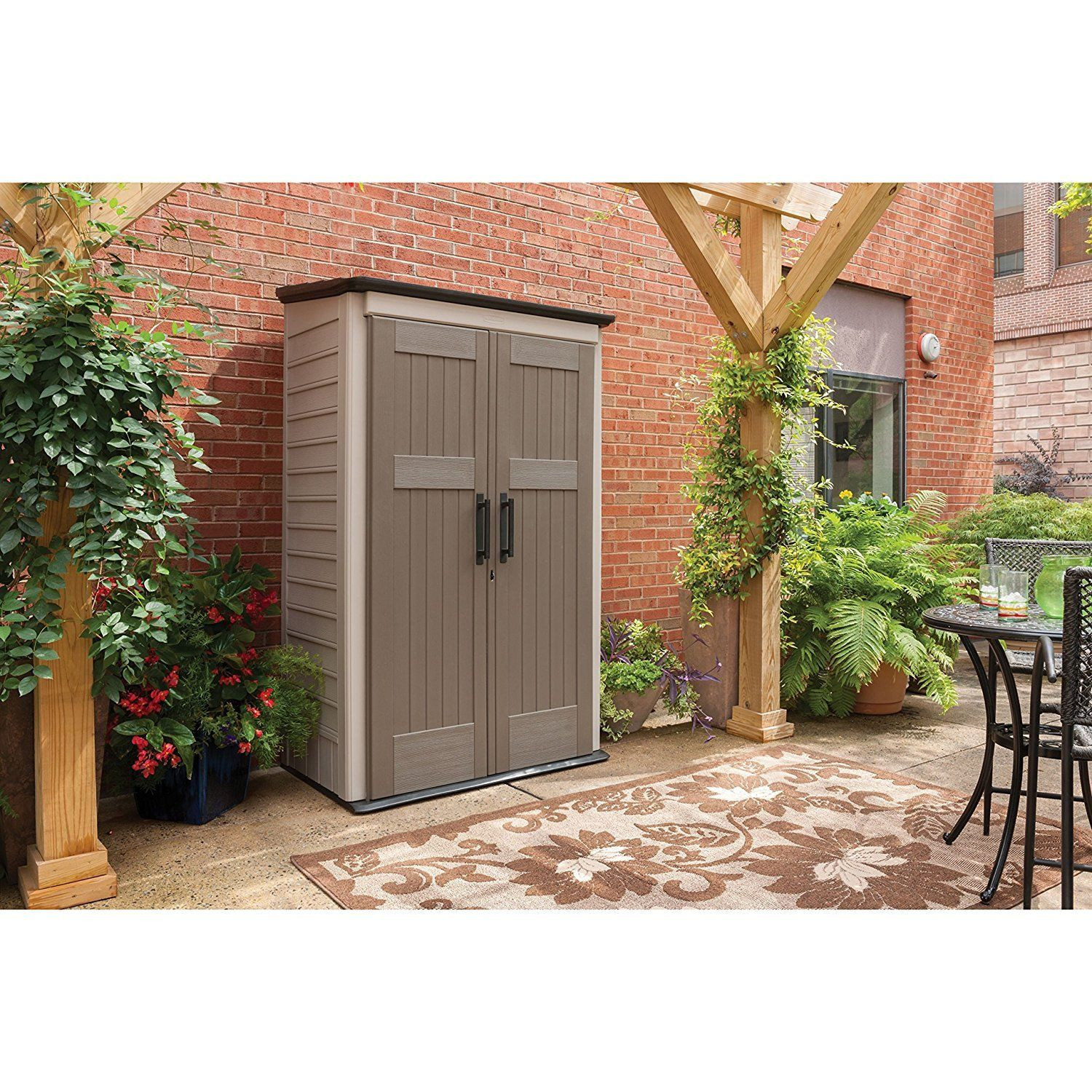 Best ideas about Vertical Outdoor Storage
. Save or Pin Rubbermaid Plastic Vertical Outdoor Storage Shed 52 Now.