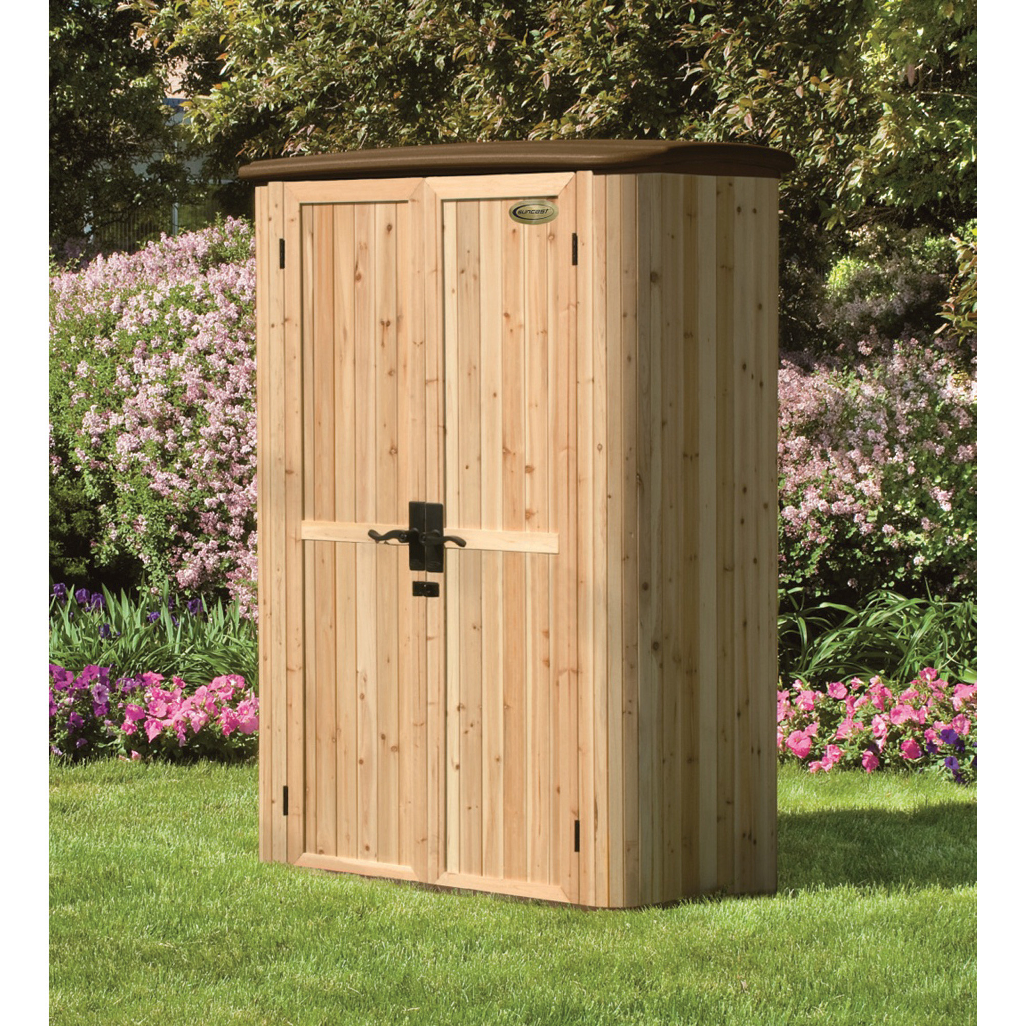 Best ideas about Vertical Outdoor Storage
. Save or Pin Hybrid Cedar Wood Garden Storage Vertical Shed Now.