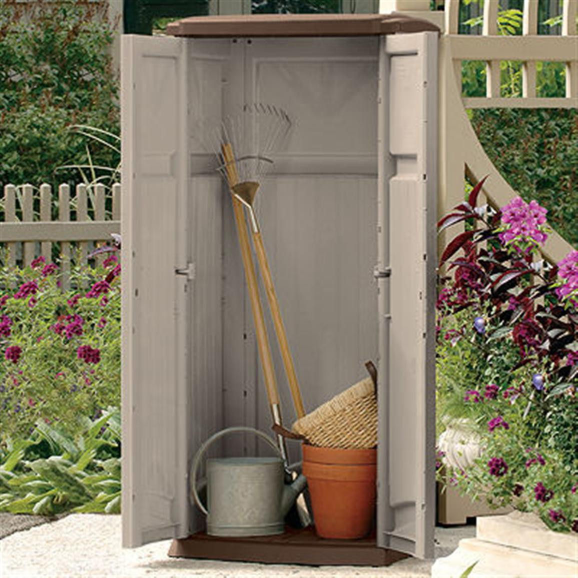 Best ideas about Vertical Outdoor Storage
. Save or Pin Suncast Vertical Storage Shed Patio Storage at Now.