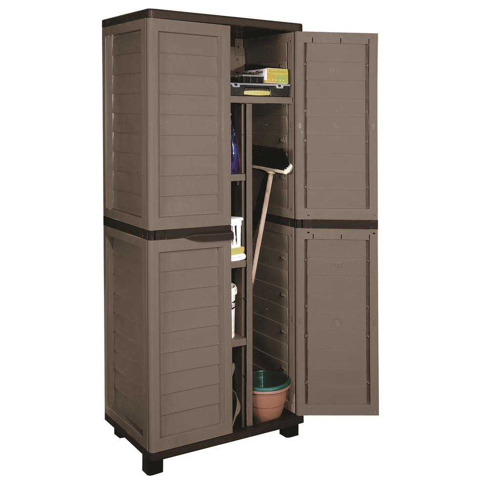 Best ideas about Vertical Storage Cabinet
. Save or Pin 2 ft 5 in x 1 ft 8 in x 5 ft 11 in Plastic Mocha Now.