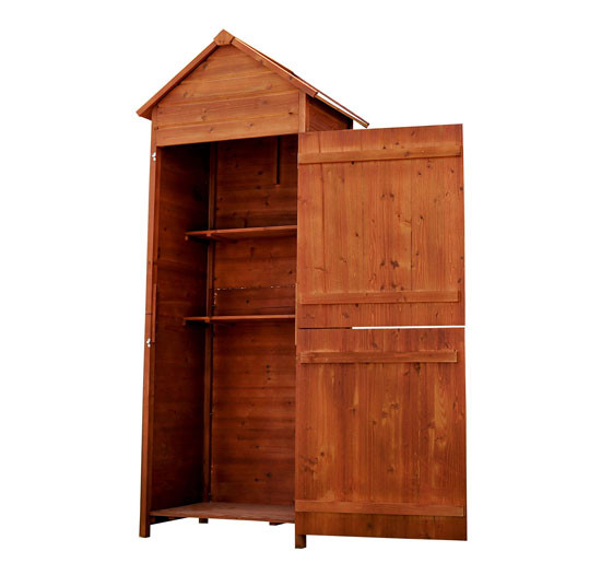 Best ideas about Vertical Storage Cabinet
. Save or Pin Outsunny Outdoor Patio Vertical Storage Shed Wood Cabinet Now.