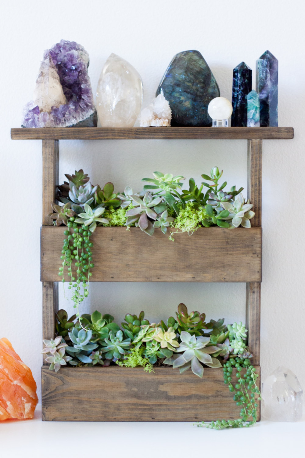 Best ideas about Vertical Wall Planter
. Save or Pin Vertical Wall Planter Box Pallet Style & Crystal Display Shelf Now.