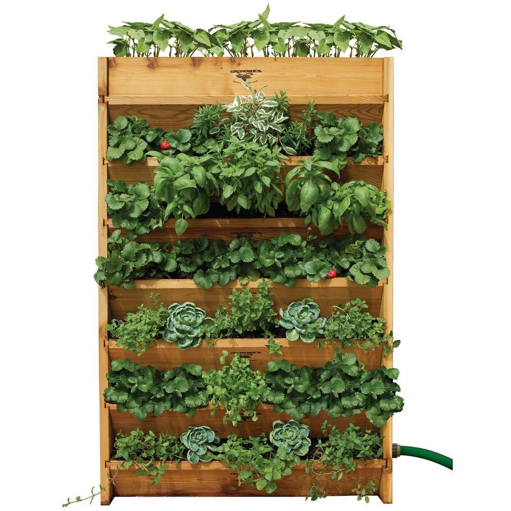 Best ideas about Vertical Wall Planters
. Save or Pin Gronomics 32 in W x 45 in H x 9 in D Vertical Garden Now.