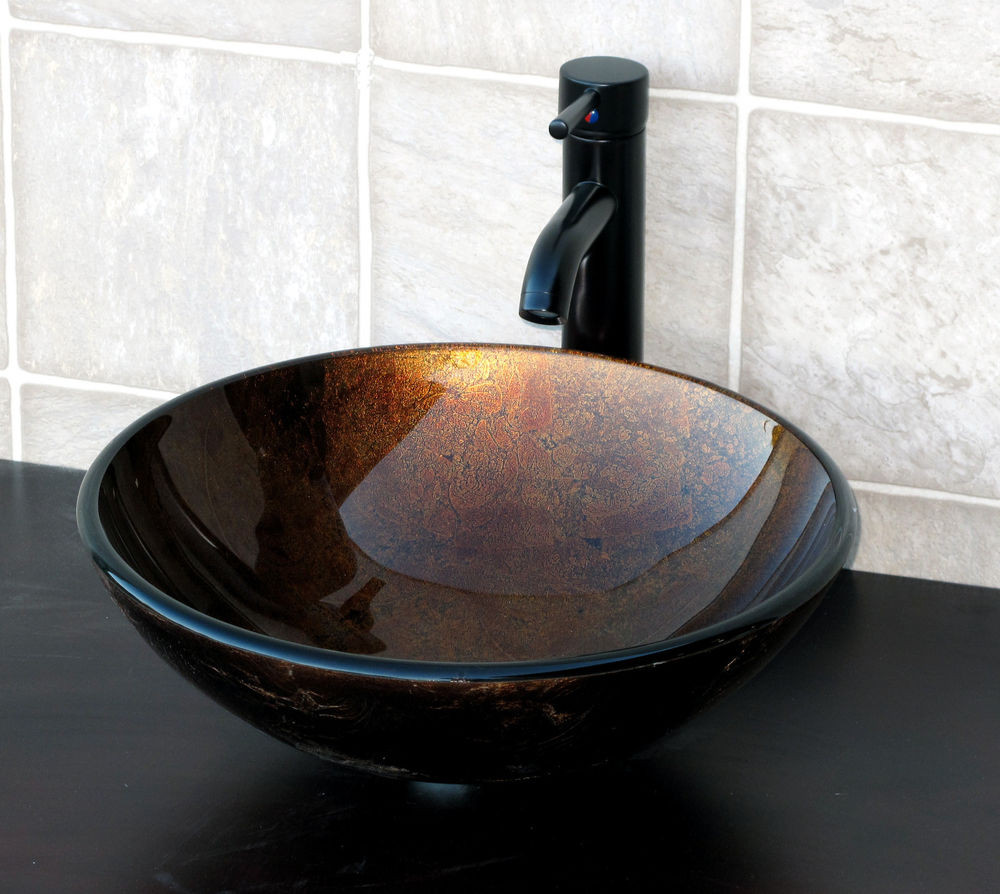 Best ideas about Vessel Bathroom Sinks
. Save or Pin Bathroom Artistic Glass Vessel Sink Oil Rubbed Bronze Now.