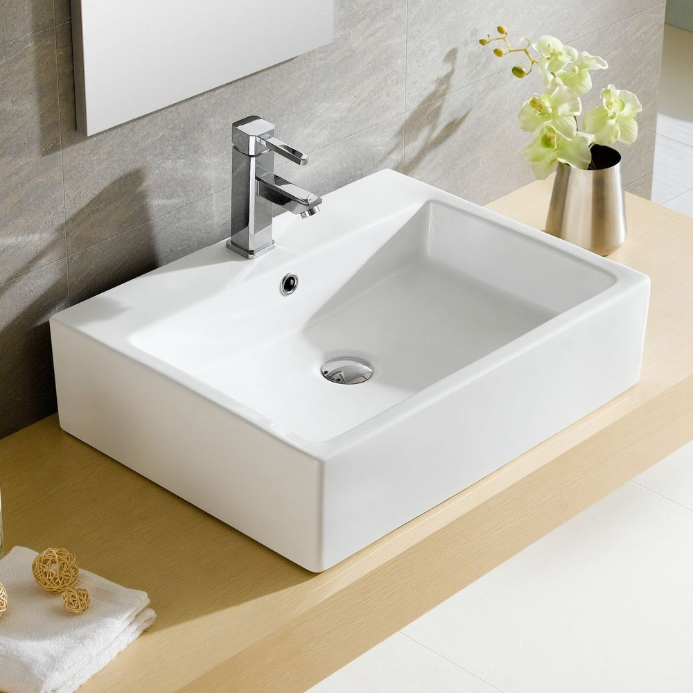 Best ideas about Vessel Bathroom Sinks
. Save or Pin Fine Fixtures Modern Vitreous Rectangular Vessel Bathroom Now.