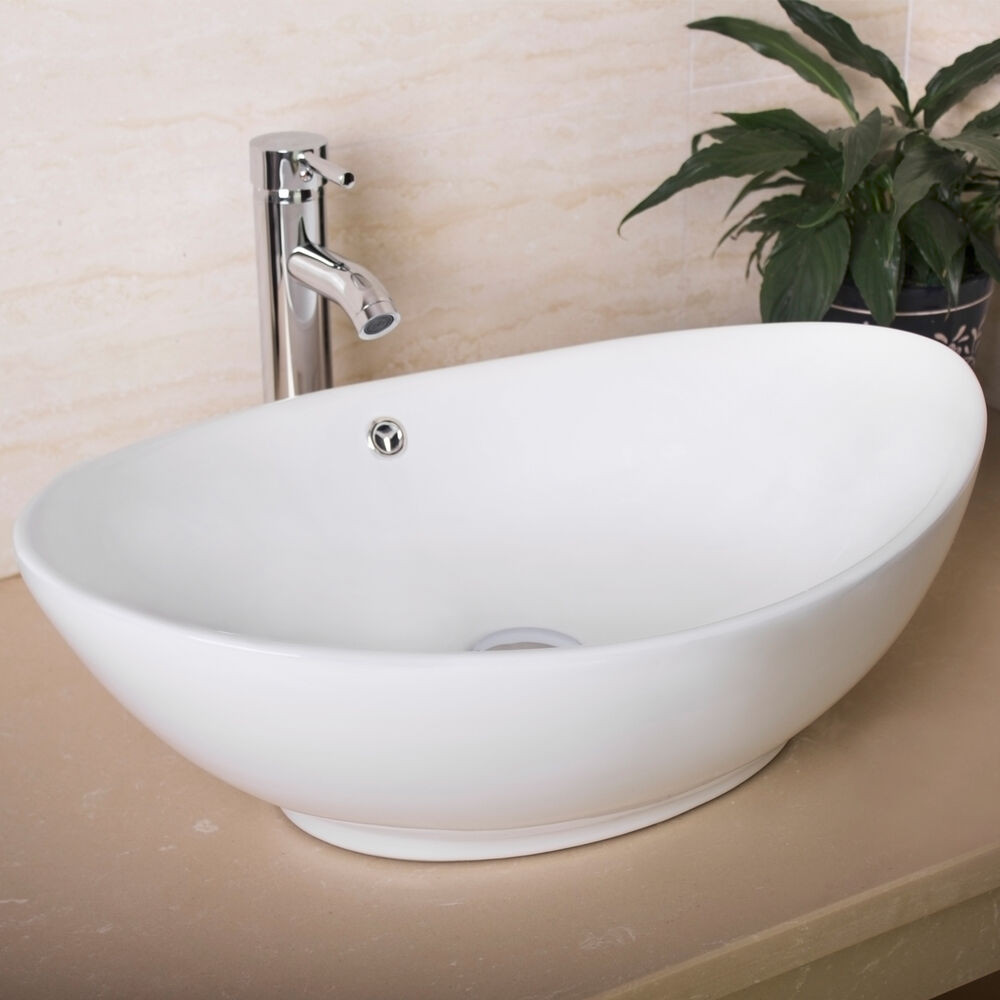 Best ideas about Vessel Bathroom Sinks
. Save or Pin Oval Egg Porcelain Ceramic Bathroom Faucet Vessel Sink Now.