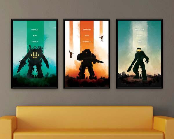 Best ideas about Video Game Wall Art
. Save or Pin The Video Game Inspired Poster Set Now.