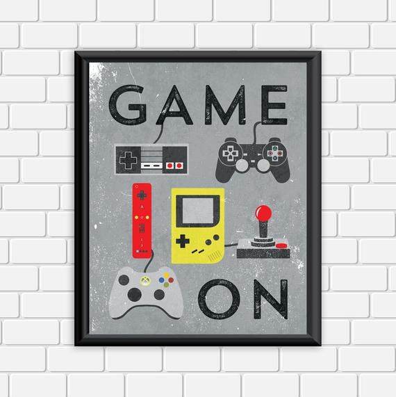 Best ideas about Video Game Wall Art
. Save or Pin Video Game Printable Art Typography Game by DigitalDriveInToo Now.