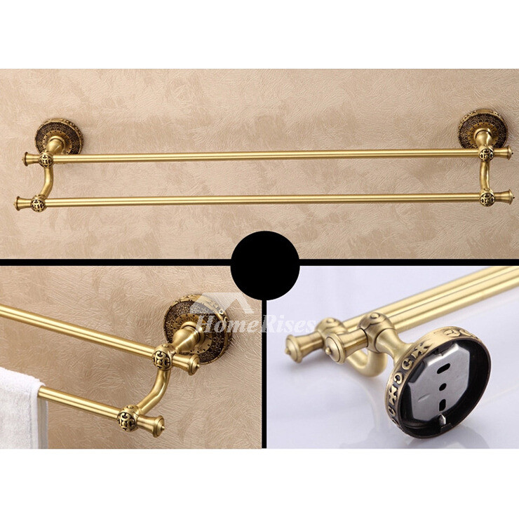 Best ideas about Vintage Bathroom Accessory
. Save or Pin Antique Brass 4 piece Golden Bathroom Accessories Sets Now.