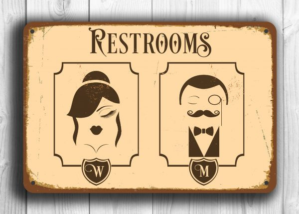 Best ideas about Vintage Bathroom Signs
. Save or Pin Vintage Restroom Signs Unique Restroom Sign Now.