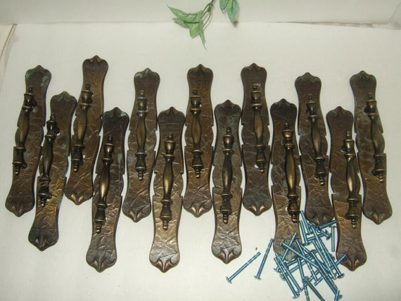 Best ideas about Vintage Cabinet Hardware
. Save or Pin Vintage cabinet pulls 13 sets cabinet hardware antique brass Now.