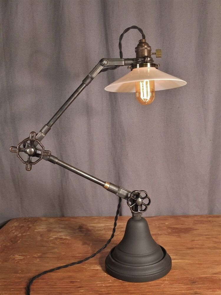 Best ideas about Vintage Desk Lamp
. Save or Pin Vintage Industrial Desk Lamp Machine Age Task Light Now.