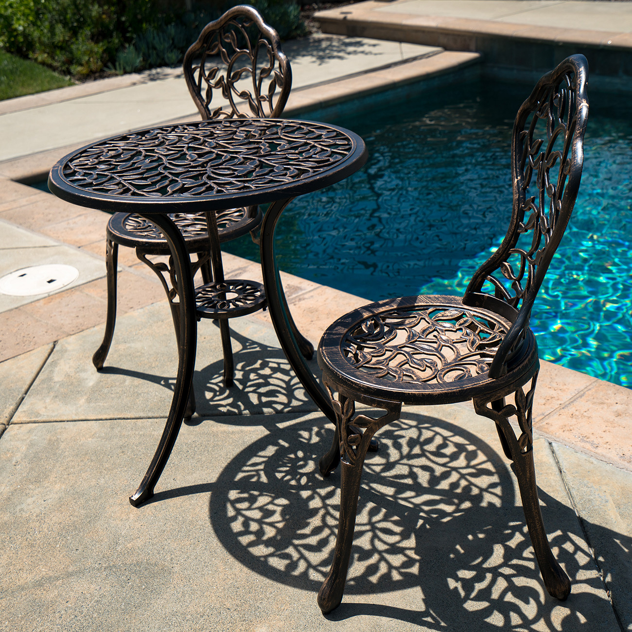 Best ideas about Vintage Patio Furniture
. Save or Pin 3PC Bistro Set in Antique Outdoor Patio Furniture Leaf Now.