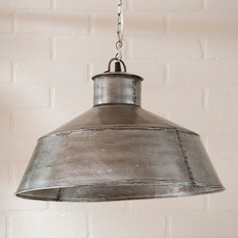 Best ideas about Vintage Pendant Lighting
. Save or Pin LARGE SPRINGHOUSE PENDANT Light in Antique Polished Tin Now.