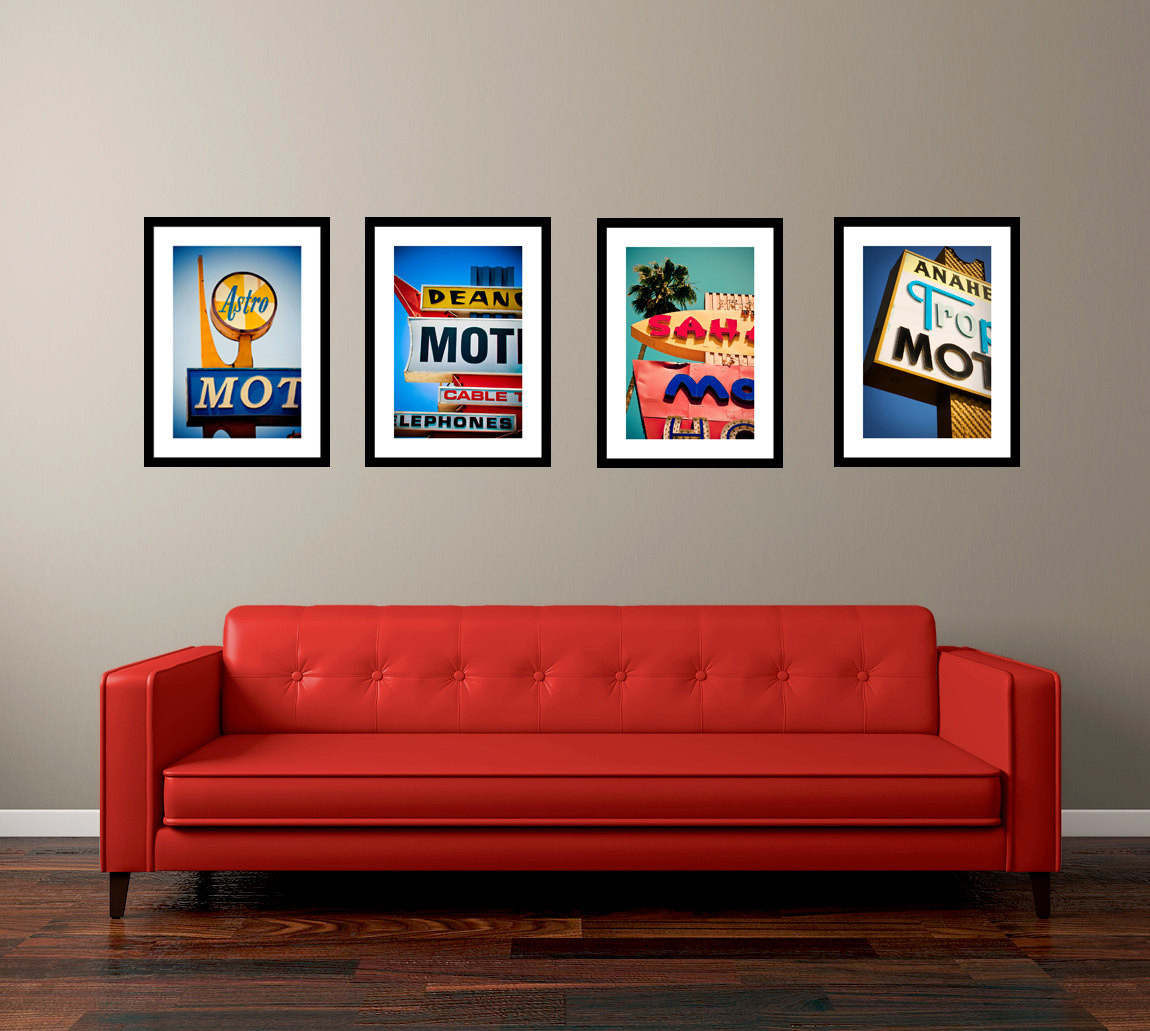 Best ideas about Vintage Wall Art
. Save or Pin Staycation Set of Vintage Los Angeles Neon Motel Signs Now.
