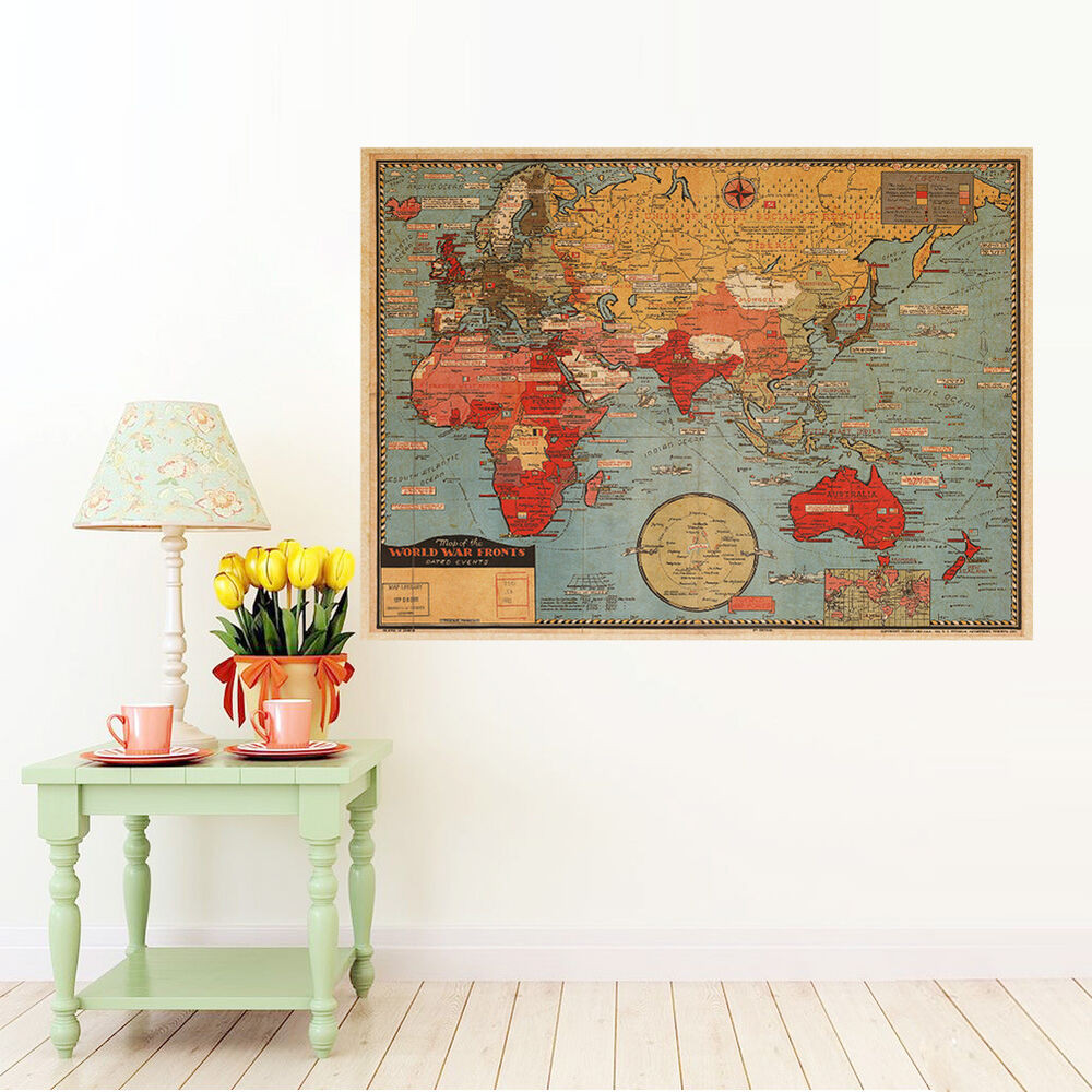 Best ideas about Vintage Wall Art
. Save or Pin Vintage Map The World Wall Poster Decor Poster Antique Now.