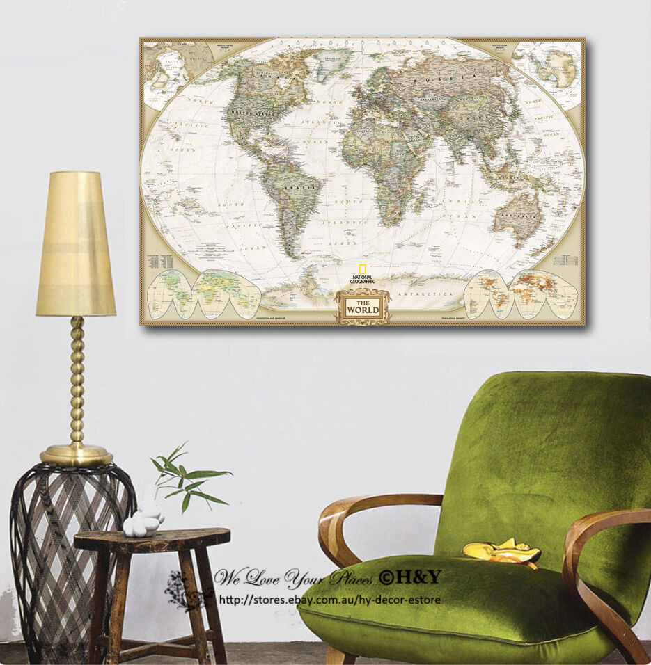Best ideas about Vintage Wall Art
. Save or Pin Vintage World Map Stretched Canvas Print Framed Wall Art Now.