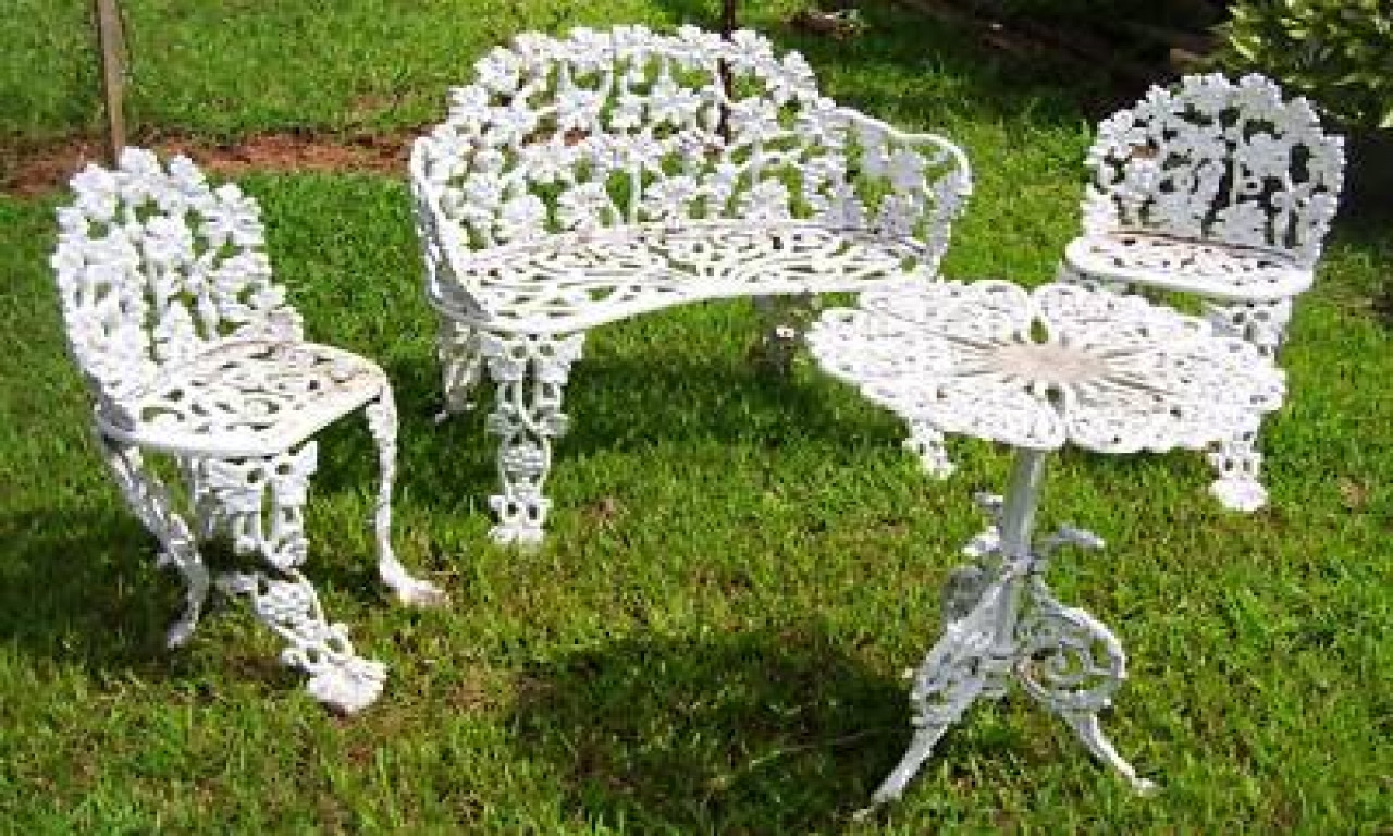 Best ideas about Vintage Wrought Iron Patio Furniture
. Save or Pin Round outdoor tables and chairs antique wrought iron Now.