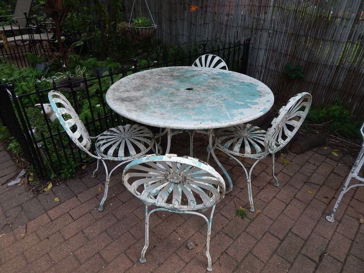 Best ideas about Vintage Wrought Iron Patio Furniture
. Save or Pin Vintage 1930 s 1940 s 9 piece wrought iron patio furniture Now.