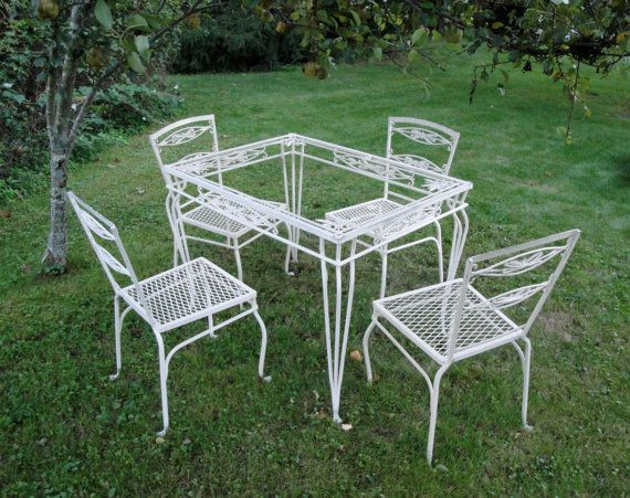 Best ideas about Vintage Wrought Iron Patio Furniture
. Save or Pin Vintage wrought iron Salterini willow table and by Now.