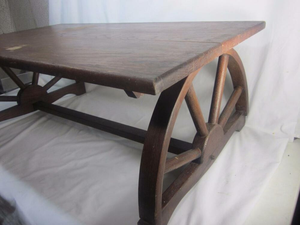 Best ideas about Wagon Wheel Coffee Table
. Save or Pin Vintage Wagon Wheel Monterrey Style Coffee Cocktail Wood Now.